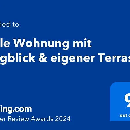 Helle Mit Bergblick & Eigener Terrasse Apartment